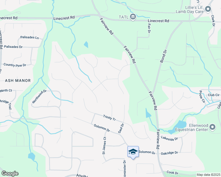 map of restaurants, bars, coffee shops, grocery stores, and more near 608 Morgans Trace in Ellenwood