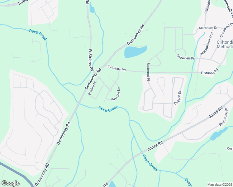 map of restaurants, bars, coffee shops, grocery stores, and more near 6853 Fireside Lane in College Park