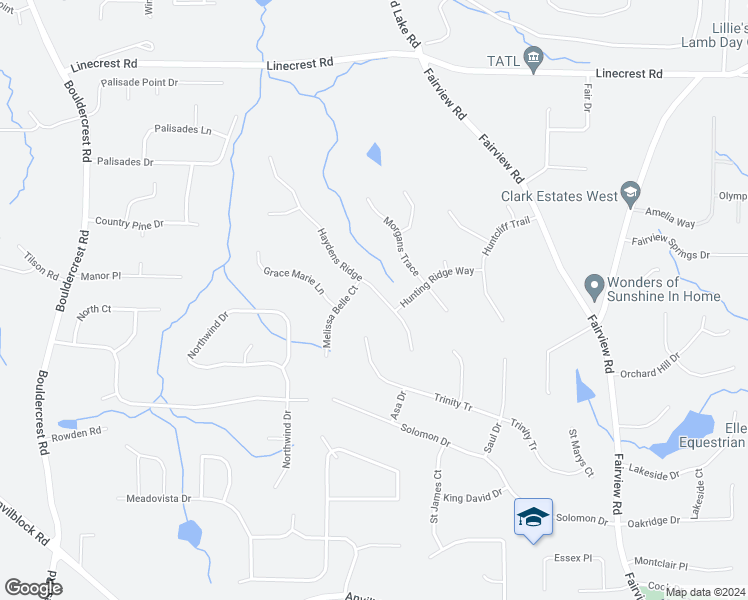 map of restaurants, bars, coffee shops, grocery stores, and more near 831 Haydens Ridge in Ellenwood