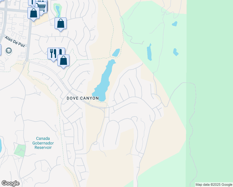 map of restaurants, bars, coffee shops, grocery stores, and more near 60 Hillrise in Rancho Santa Margarita