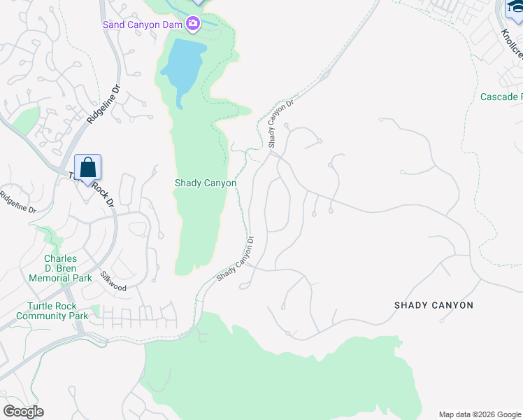 map of restaurants, bars, coffee shops, grocery stores, and more near 29 Prairie Grass in Irvine