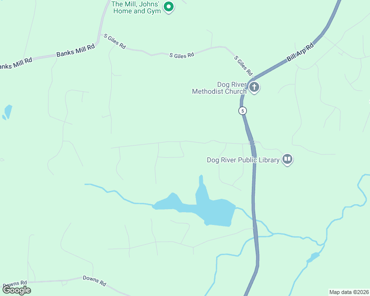 map of restaurants, bars, coffee shops, grocery stores, and more near 6110 Inland Point in Douglasville
