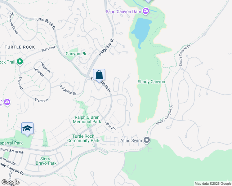 map of restaurants, bars, coffee shops, grocery stores, and more near in Irvine