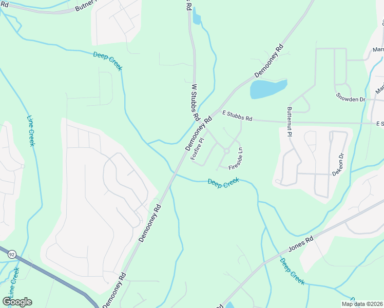map of restaurants, bars, coffee shops, grocery stores, and more near 6852 Foxfire Place in College Park