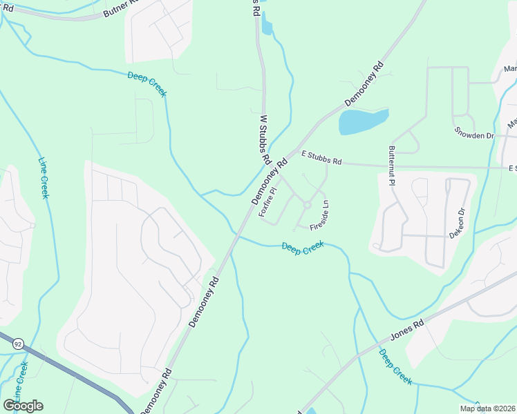 map of restaurants, bars, coffee shops, grocery stores, and more near 6852 Foxfire Pl in College Park
