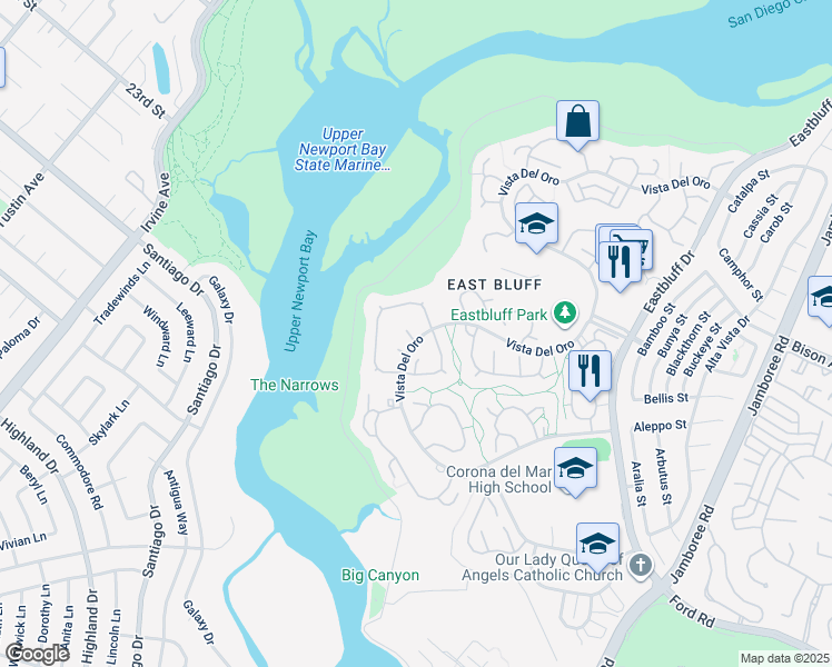 map of restaurants, bars, coffee shops, grocery stores, and more near 310 Encina in Newport Beach
