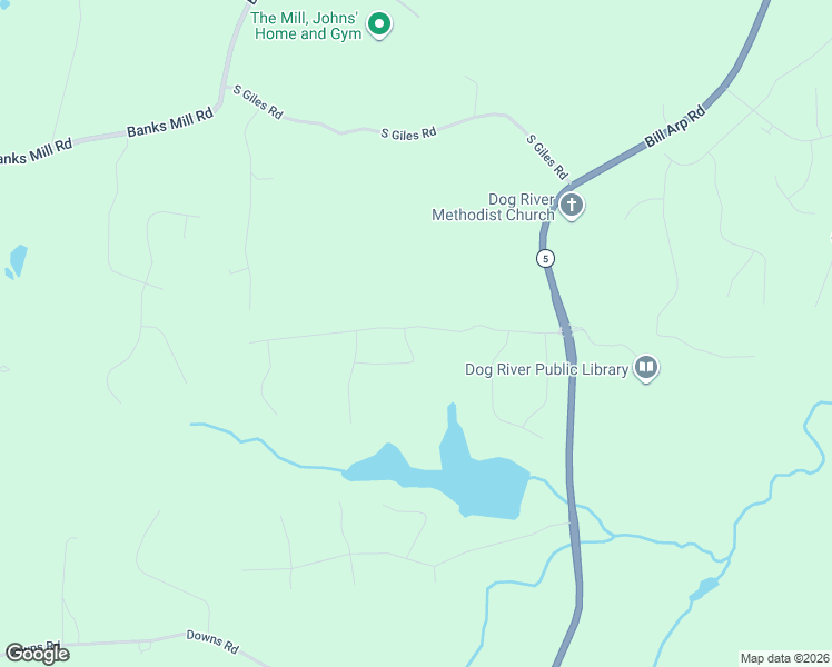 map of restaurants, bars, coffee shops, grocery stores, and more near 6100 Inland Point in Douglasville