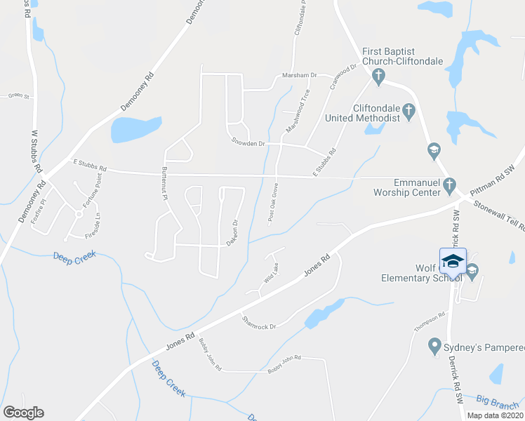 map of restaurants, bars, coffee shops, grocery stores, and more near 4192 Post Oak Grove in Atlanta