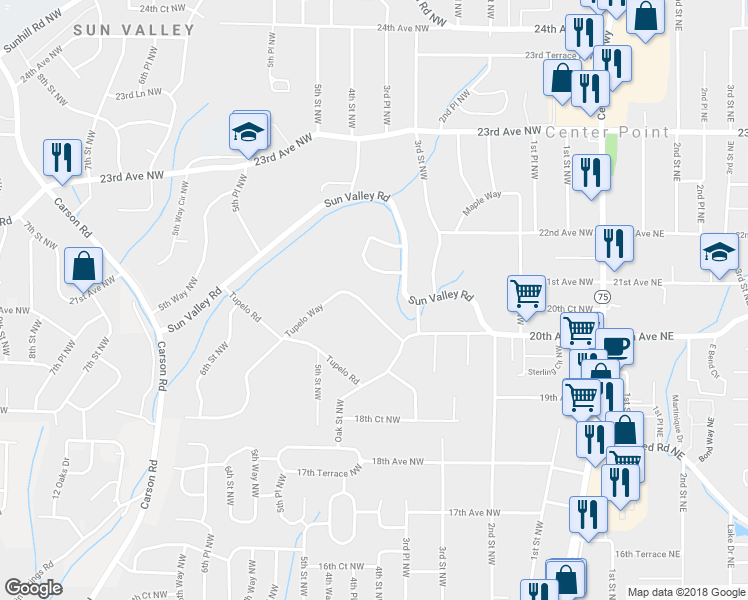 map of restaurants, bars, coffee shops, grocery stores, and more near 420 Tupelo Way in Birmingham