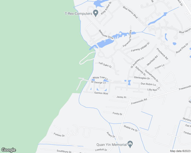map of restaurants, bars, coffee shops, grocery stores, and more near 1260 White Tree Lane in Myrtle Beach