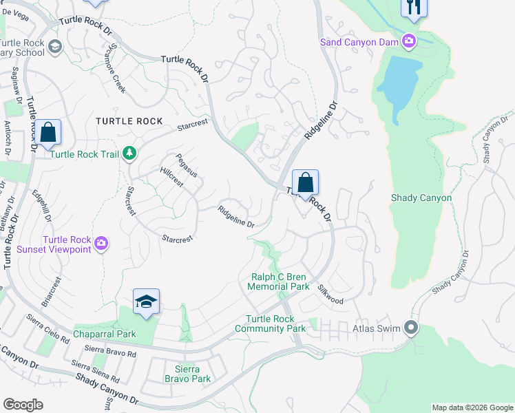 map of restaurants, bars, coffee shops, grocery stores, and more near 22 Delphinus in Irvine
