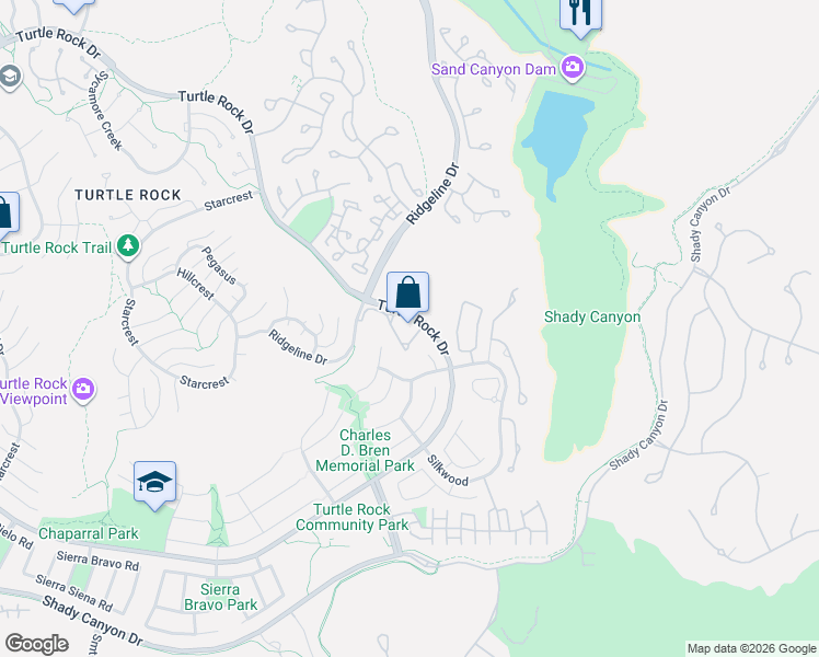 map of restaurants, bars, coffee shops, grocery stores, and more near 8 Highland View in Irvine