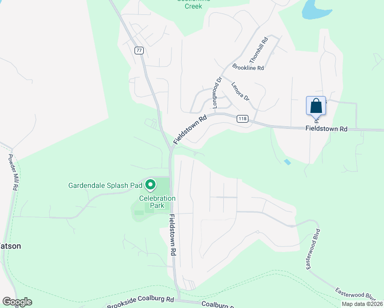 map of restaurants, bars, coffee shops, grocery stores, and more near 4338 Hathaway Lane in Mount Olive