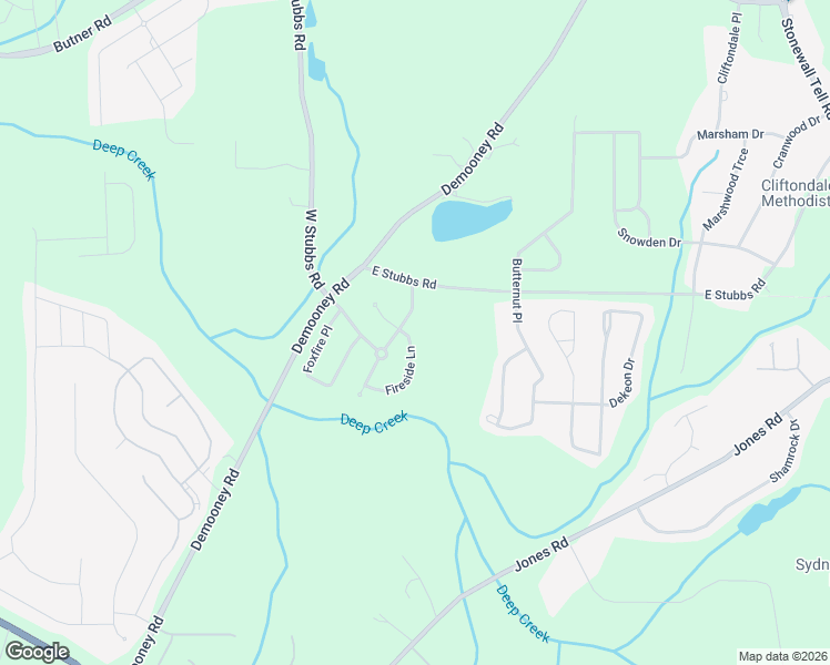 map of restaurants, bars, coffee shops, grocery stores, and more near 6830 Fireside Lane in College Park