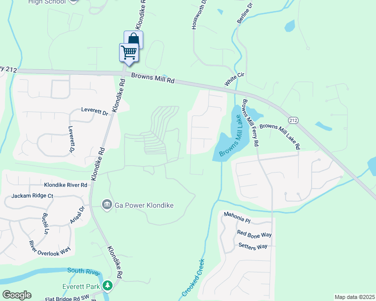 map of restaurants, bars, coffee shops, grocery stores, and more near 4317 Chestnut Lake Avenue in Stonecrest