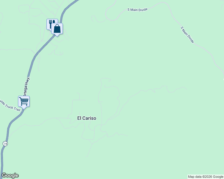 map of restaurants, bars, coffee shops, grocery stores, and more near 33291 Ortega Highway in Lake Elsinore