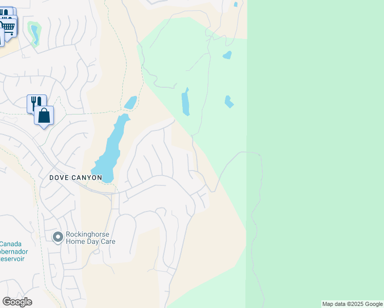 map of restaurants, bars, coffee shops, grocery stores, and more near 2 Field Point in Trabuco Canyon