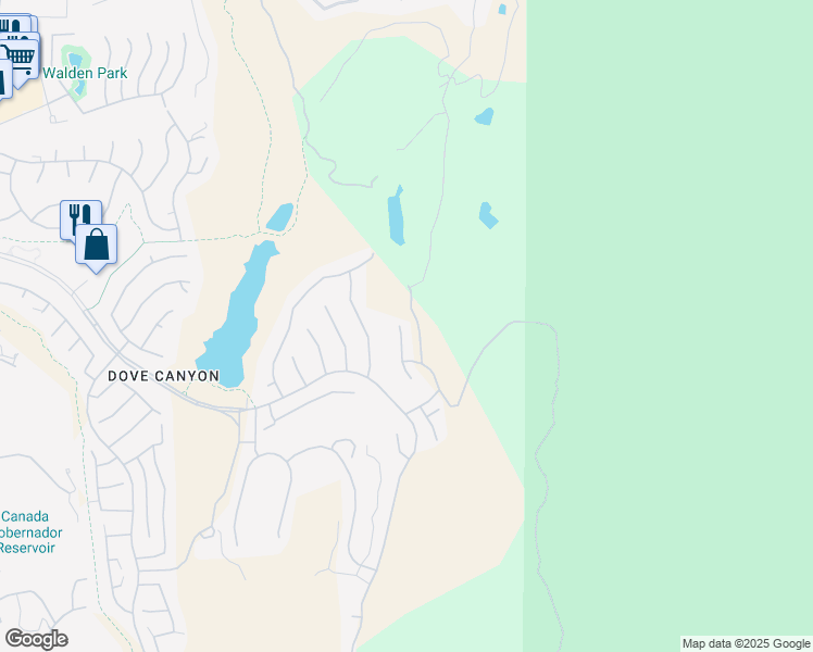 map of restaurants, bars, coffee shops, grocery stores, and more near 2 Field Point in Trabuco Canyon