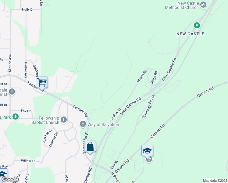 map of restaurants, bars, coffee shops, grocery stores, and more near 720 Twin Ridge Drive in Gardendale