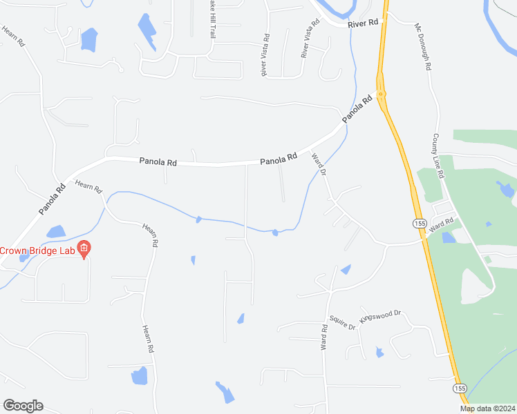 map of restaurants, bars, coffee shops, grocery stores, and more near 30 Bunnie Trail in Ellenwood