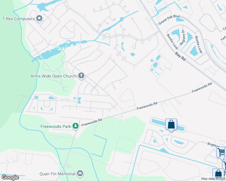 map of restaurants, bars, coffee shops, grocery stores, and more near 111 Turnberry Court in Myrtle Beach