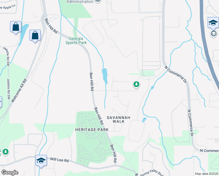 map of restaurants, bars, coffee shops, grocery stores, and more near 4025 Somerled Trail in Atlanta