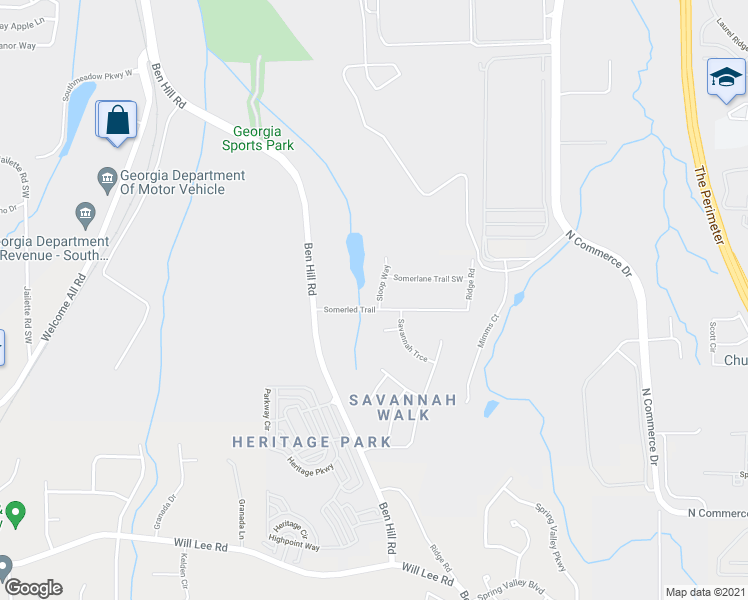 map of restaurants, bars, coffee shops, grocery stores, and more near 4025 Somerled Trail in Atlanta