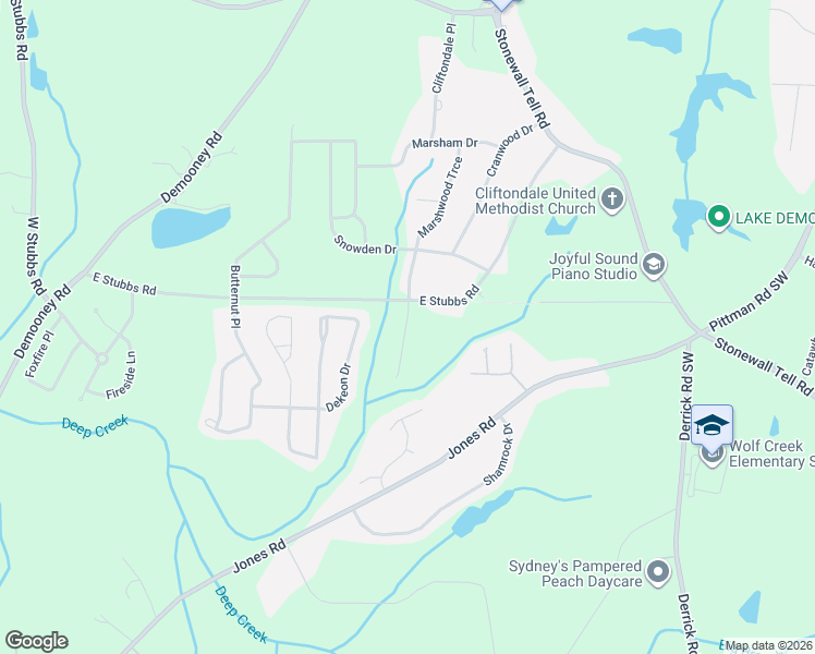 map of restaurants, bars, coffee shops, grocery stores, and more near 4160 Post Oak Grove in Atlanta