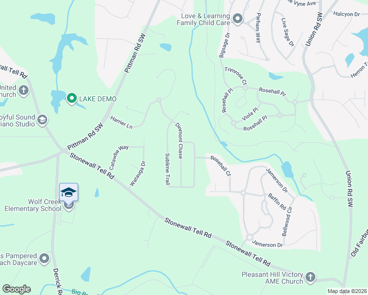 map of restaurants, bars, coffee shops, grocery stores, and more near 4058 Dinmont Chase in Atlanta