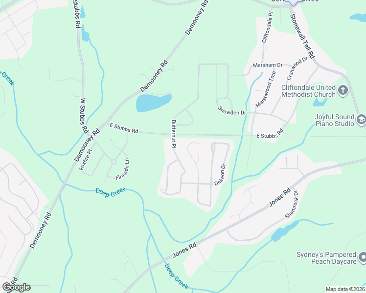 map of restaurants, bars, coffee shops, grocery stores, and more near 4413 Estate St in College Park