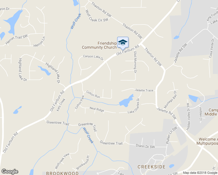 map of restaurants, bars, coffee shops, grocery stores, and more near 5007 Colton Run in Atlanta