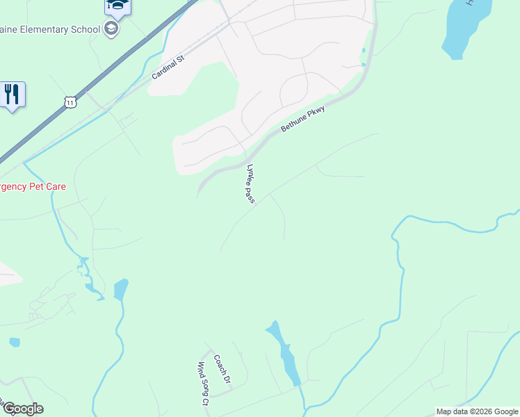 map of restaurants, bars, coffee shops, grocery stores, and more near 4751 Commerce Drive in Trussville