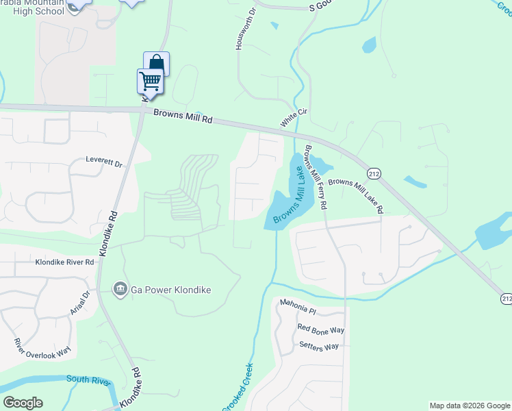 map of restaurants, bars, coffee shops, grocery stores, and more near 4378 Chestnut Oaks Trce in Stonecrest