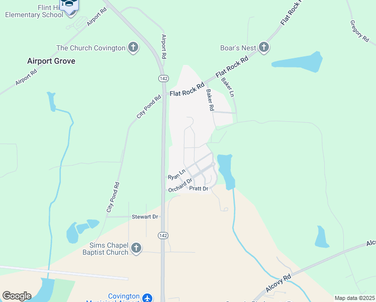 map of restaurants, bars, coffee shops, grocery stores, and more near 10 Heard Lane in Covington