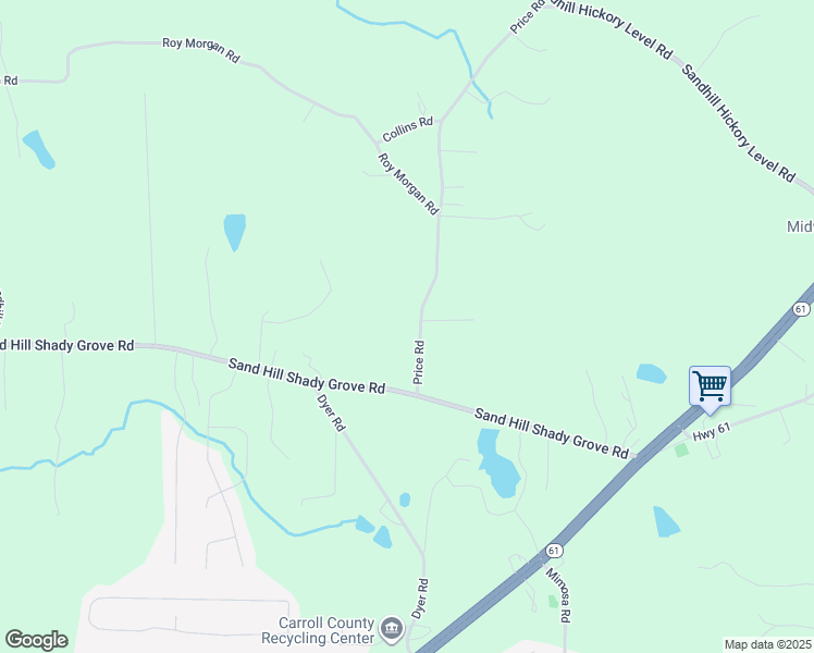map of restaurants, bars, coffee shops, grocery stores, and more near 88 Price Road in Carrollton