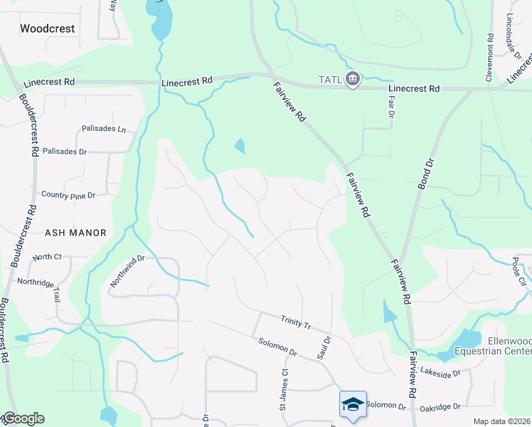 map of restaurants, bars, coffee shops, grocery stores, and more near 632 Morgans Trace in Ellenwood