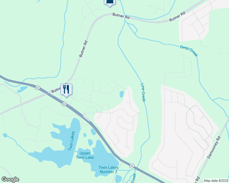 map of restaurants, bars, coffee shops, grocery stores, and more near 4249 Caveat Court in Fairburn