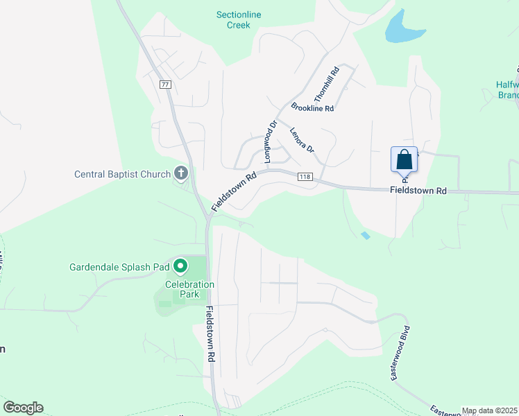 map of restaurants, bars, coffee shops, grocery stores, and more near 1801 Fieldstown Road in Gardendale