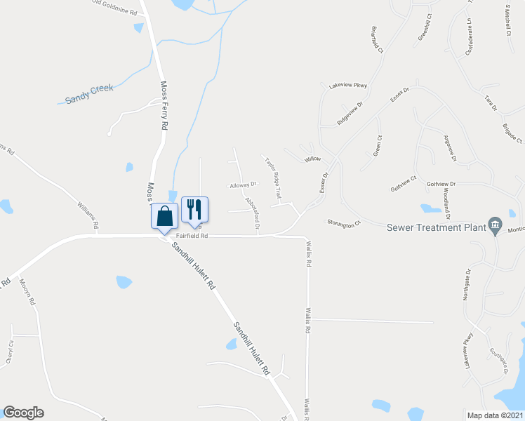 map of restaurants, bars, coffee shops, grocery stores, and more near 37 Abbotsford Drive in Villa Rica