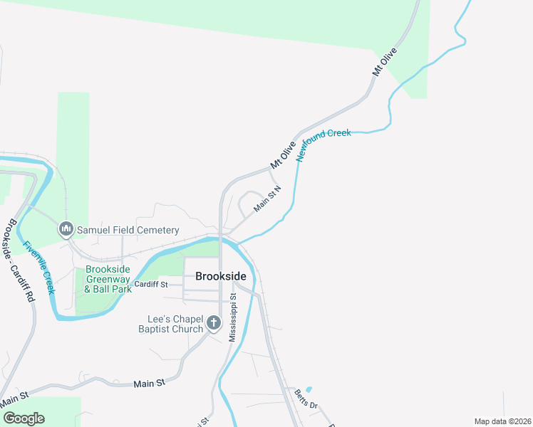 map of restaurants, bars, coffee shops, grocery stores, and more near 4643 Main Street North in Brookside