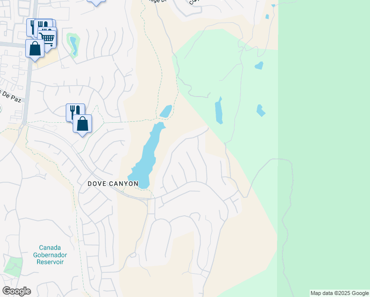 map of restaurants, bars, coffee shops, grocery stores, and more near 2 Greenspring in Rancho Santa Margarita