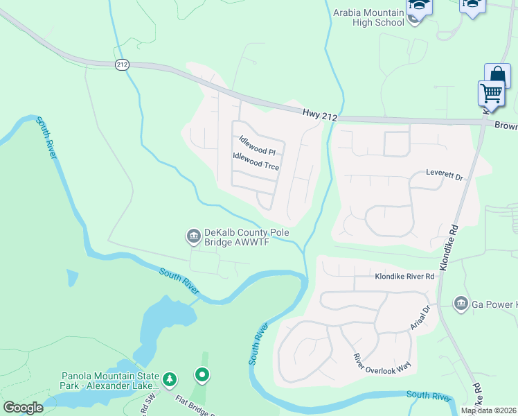 map of restaurants, bars, coffee shops, grocery stores, and more near in Lithonia