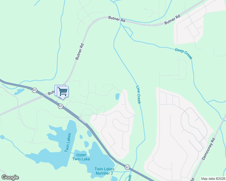 map of restaurants, bars, coffee shops, grocery stores, and more near 805 Belmar Pass in Fairburn