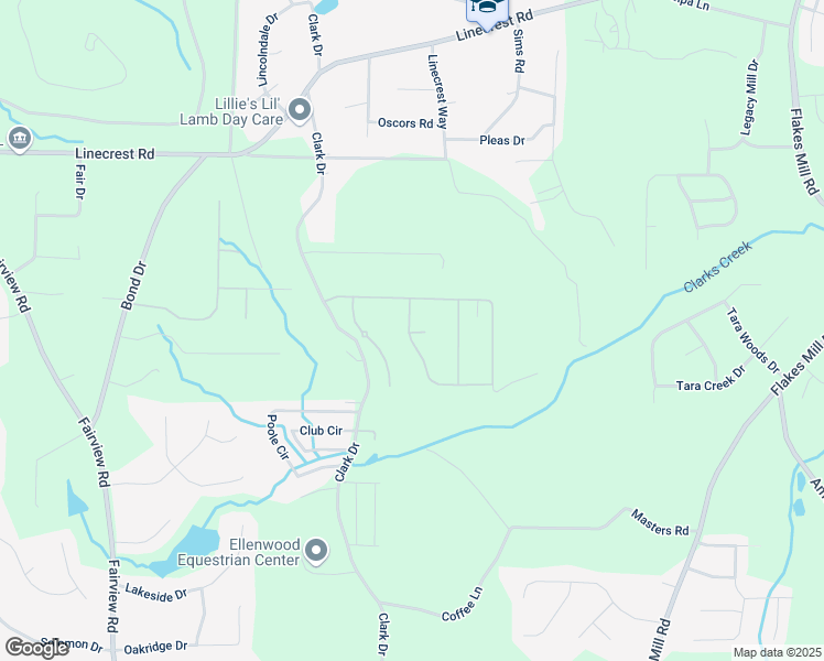 map of restaurants, bars, coffee shops, grocery stores, and more near 501 Bitterroot Trail in Ellenwood
