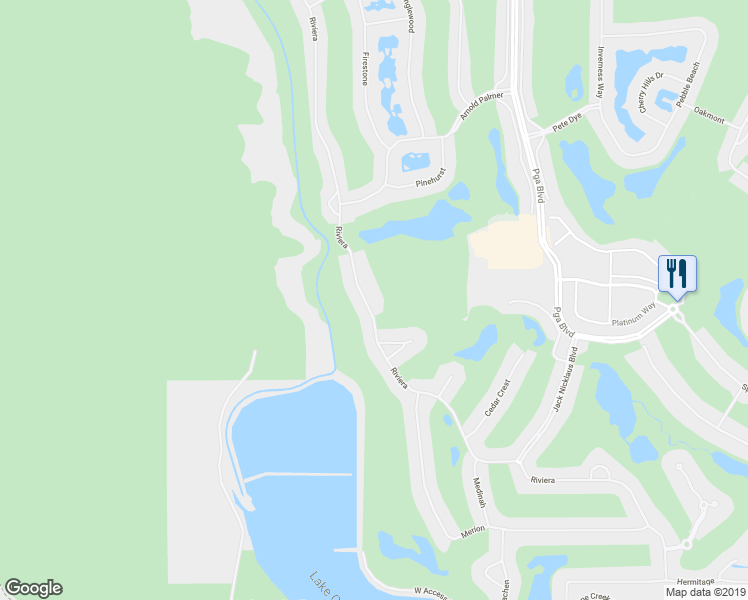 map of restaurants, bars, coffee shops, grocery stores, and more near 56200 Riviera in La Quinta