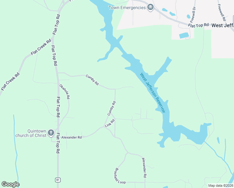 map of restaurants, bars, coffee shops, grocery stores, and more near 4493 Cumby Road in Quinton