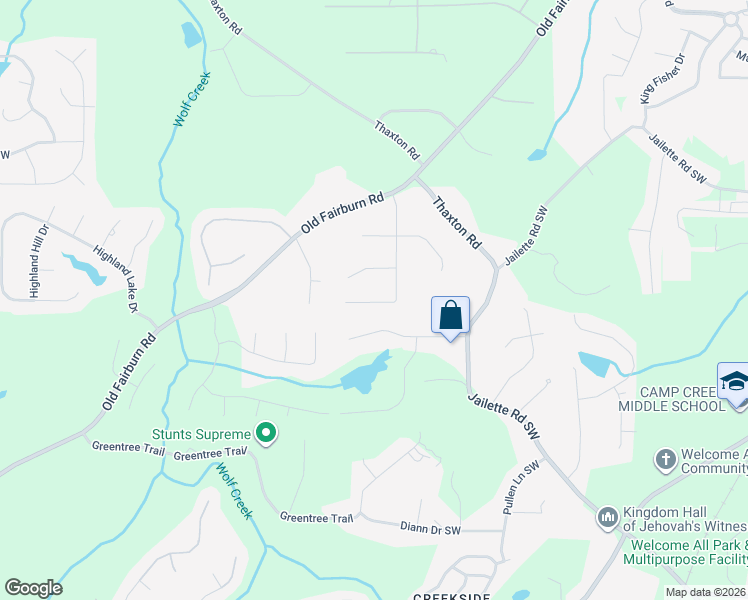 map of restaurants, bars, coffee shops, grocery stores, and more near 4145 Glad Morning Drive in College Park