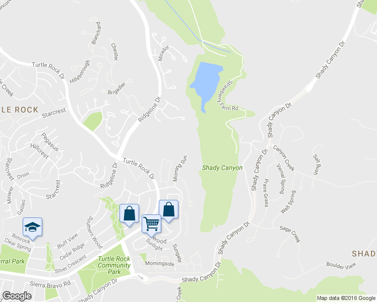 map of restaurants, bars, coffee shops, grocery stores, and more near 22 Morning Sun in Irvine
