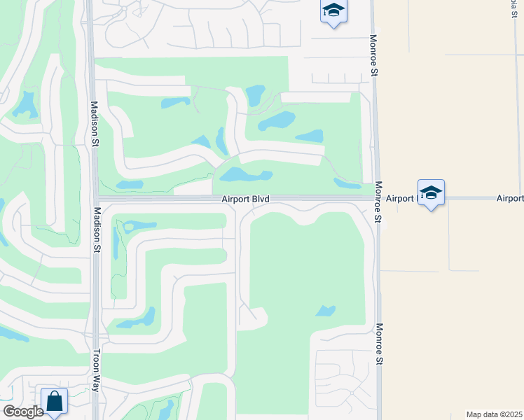 map of restaurants, bars, coffee shops, grocery stores, and more near 56011 Golf Club Drive in La Quinta