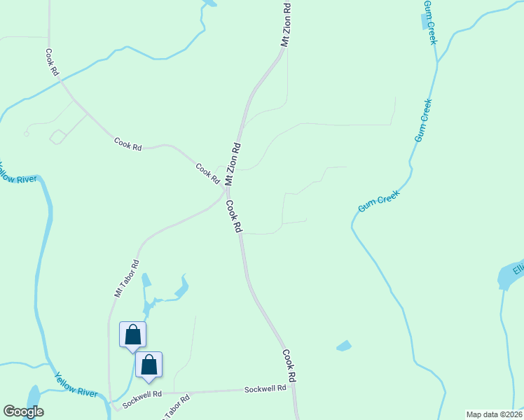 map of restaurants, bars, coffee shops, grocery stores, and more near 1370 Cook Road in Oxford